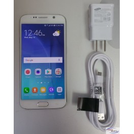 Samsung Galaxy S6 SM-G920W8 32GB White Unlocked Smartphone 30 Days Warranty B stock…